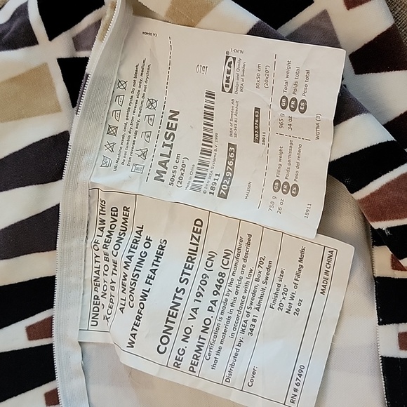 Set of 2 Malisen Throw pillow cases - Picture 4 of 4